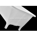 Black free standing pure acrylic rectangle bathtub